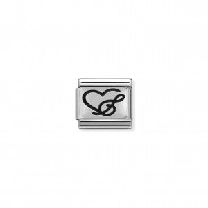 Nomination LINK COMPOSABLE CLASSIC CUORE CHIAVE DI VIOLINO 330102/04