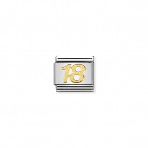 Nomination LINK COMPOSABLE CLASSIC IN ORO NUMERO 18 030109/34