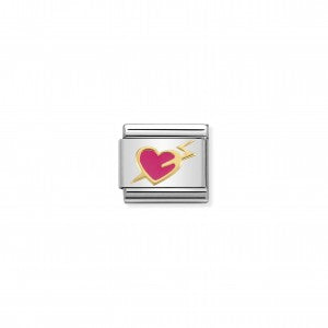 Nomination LINK COMPOSABLE CUORE CON FULMINE FUCSIA 030283/13