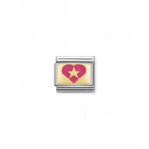Nomination LINK COMPOSABLE CUORE CON STELLA FUCSIA 030284/18