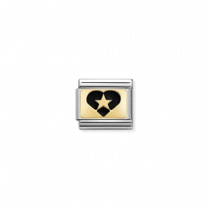 Nomination LINK COMPOSABLE CUORE CON STELLA NERA 030284/19
