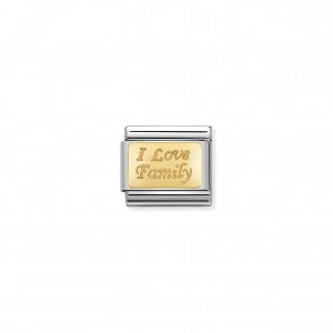 Nomination LINK COMPOSABLE CLASSIC AMO LA FAMIGLIA IN ORO 030121/33