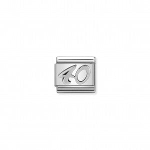 Nomination LINK COMPOSABLE CLASSIC NUMERO 40 IN ARGENTO 330101/22