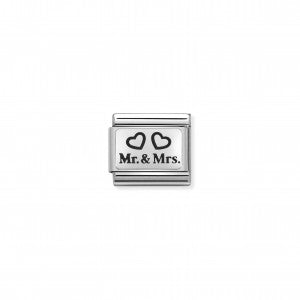 Nomination LINK COMPOSABLE CLASSIC MR AND MRS CON CUORI 330109/01