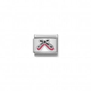 Nomination LINK COMPOSABLE CLASSIC IN ARGENTO SCARPE DA DANZA ROSA 330202/41