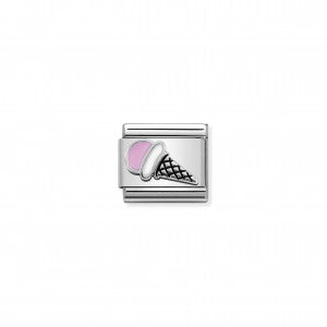 Nomination LINK COMPOSABLE CLASSIC IN ARGENTO GELATO ROSA 330202/44