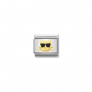 Nomination LINK COMPOSABLE GATTO CON OCCHIALI 030272/44