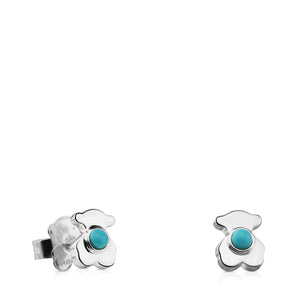 Tous Silver Super Power Earrings with Ceramic 812403810
