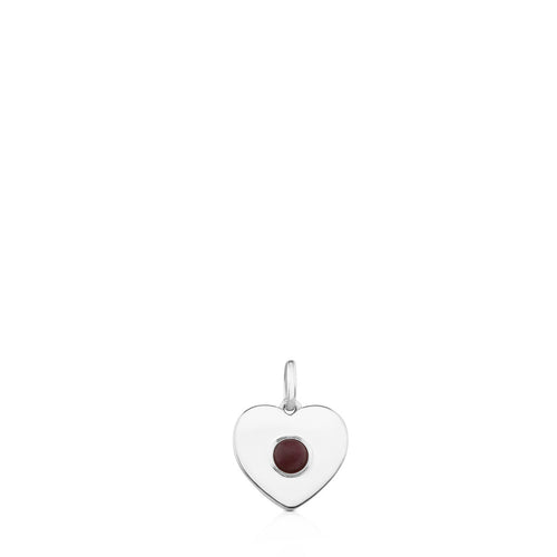Tous Silver Super Power Pendant with Rhodonite 812404670