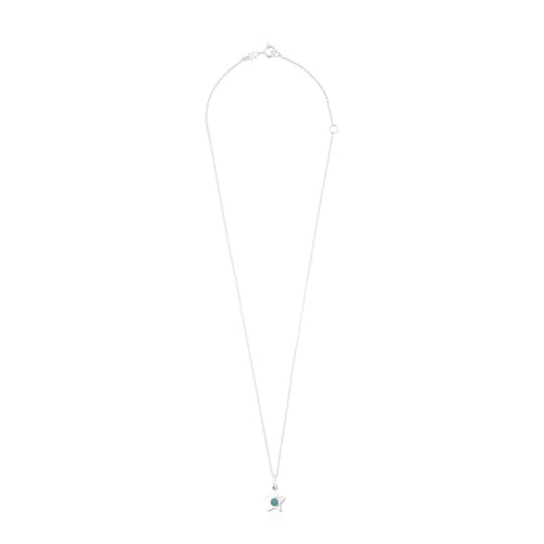 Tous Silver Super Power Necklace with Quartzite 812402670