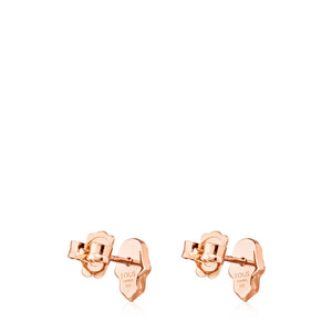 Tous Rose Vermeil Silver Super Power Earrings with Malachite 812403700