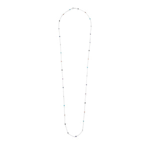 Tous Silver Super Power Necklace with Gemstones 812402510