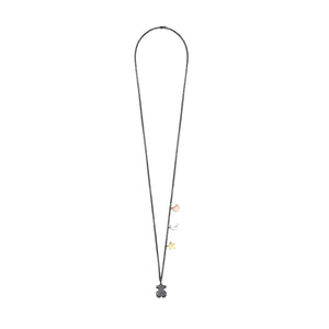 Tous Dark Silver, Gold Vermeil, rose Gold Vermeil and Silver Sweet Dolls Necklace 818022520
