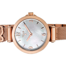Carica l&#39;immagine nel visualizzatore di Gallery, Tous Pink IP Steel Icon Charms Watch with Mother-of-pearl 700350160