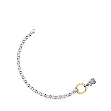 Carica l&#39;immagine nel visualizzatore di Gallery, Tous Silver, Gold Vermeil and Dark Silver Hold Bracelet 812341570