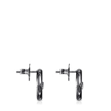 Carica l&#39;immagine nel visualizzatore di Gallery, Tous Small Dark Silver Hold Earrings 812343510