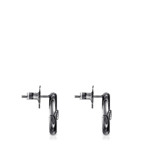 Tous Small Dark Silver Hold Earrings 812343510