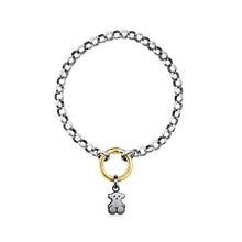 Carica l&#39;immagine nel visualizzatore di Gallery, Tous Silver, Gold Vermeil and Dark Silver Hold Bracelet 812341570