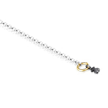 Carica l&#39;immagine nel visualizzatore di Gallery, Tous Silver, Gold Vermeil and Dark Silver Hold Bracelet 812341570