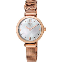 Carica l&#39;immagine nel visualizzatore di Gallery, Tous Pink IP Steel Icon Charms Watch with Mother-of-pearl 700350160