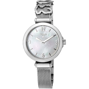 Tous Steel Icon Charms Watch with Mother-of-pearl 700350155