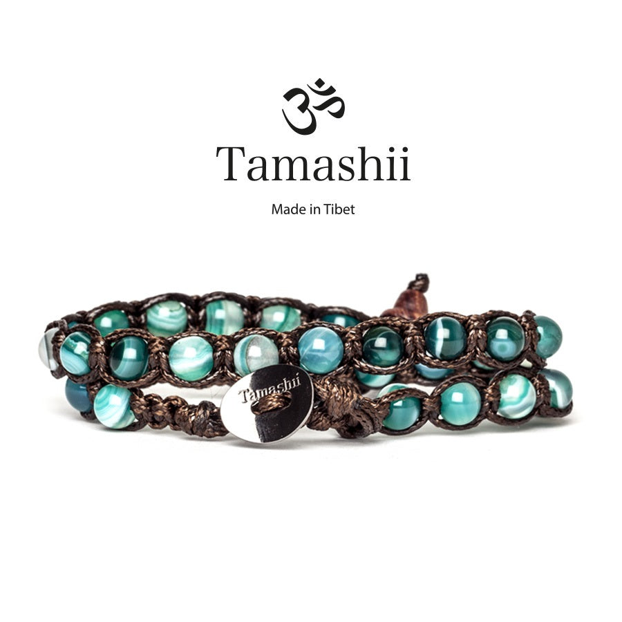 Tamashii LUNGO AGATA VERDE PERSIA STRIATA BHS600-161