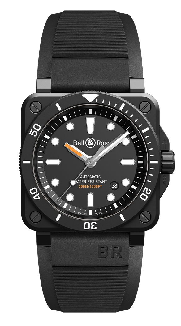 BR 03-92 DIVER BLACK MATTE 42MM BR0392-D-BL-CE/SRB