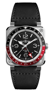 NEW BR 03-93 GMT BR0393-BL-ST/SCA 42MM