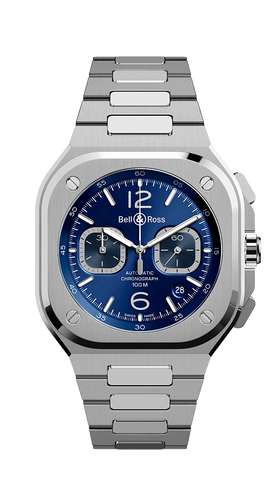 BR 05 CHRONO BLUE STEEL BR05C-BU-ST/SST 42 mm