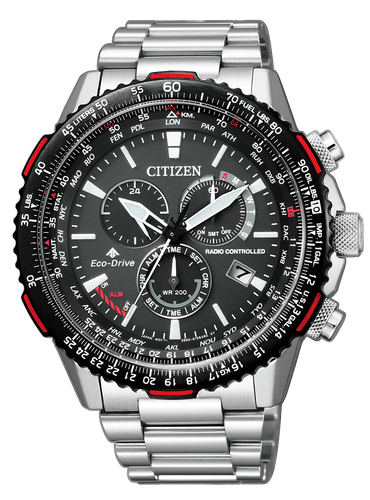 Citizen Radiocontrollato Crono Pilot Acciaio  CB5001-57E