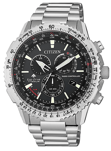 Citizen Radiocontrollato Crono Pilot Super Titanio CB5010-81E