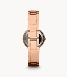 FOSSIL OROLOGIO IN ACCIAIO INOSSIDABILE ROSATO VIRGINIA ES3284