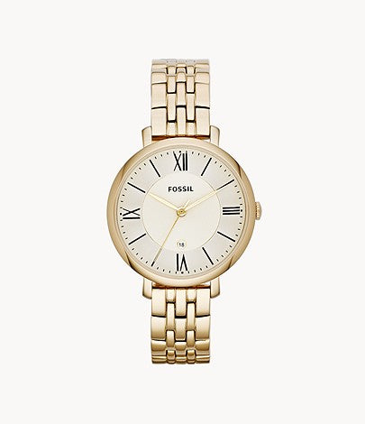 FOSSIL OROLOGIO IN ACCIAIO INOSSIDABILE COLOR ORO JACQUELINE ES3434