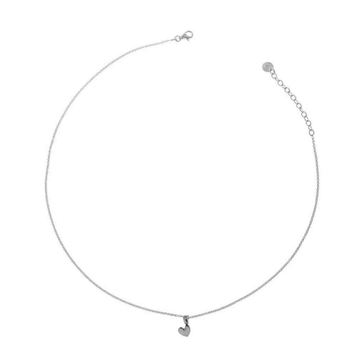 RUE DES MILLE GR-002 CUO RH GIROCOLLO 40 CM CIONDOLO BOMBATO CUORE I SOGNI SON DESIDERI