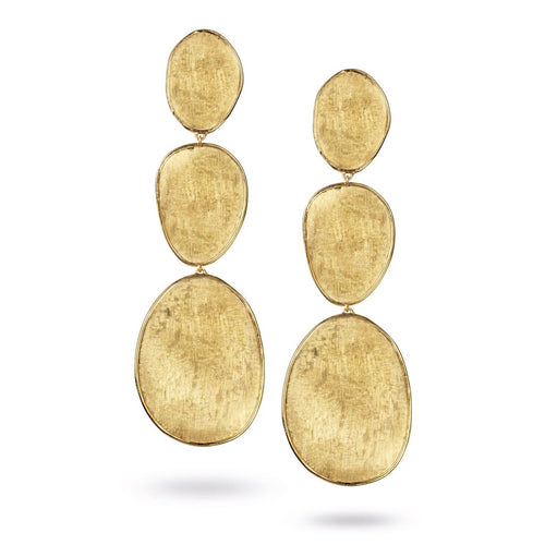 18K Yellow Gold Large Triple Drop Earrings OB1350 Y 02