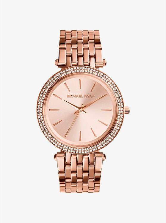 MICHAEL KORS OROLOGIO DARCI PAVE' TONALITA' ORO ROSA MK3192
