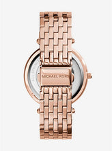 Carica l&#39;immagine nel visualizzatore di Gallery, MICHAEL KORS OROLOGIO DARCI PAVE&#39; TONALITA&#39; ORO ROSA MK3192