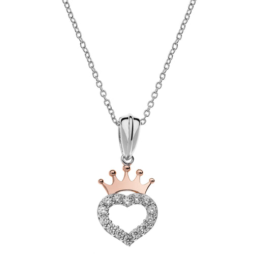 DISNEY COLLANA CON PENDENTE CUORE CORONA N902753UZWL-18