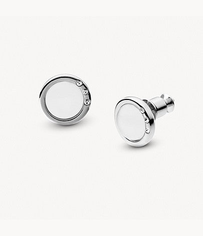 Skagen Sea Glass Silver-Tone Stud Earrings SKJ0103040