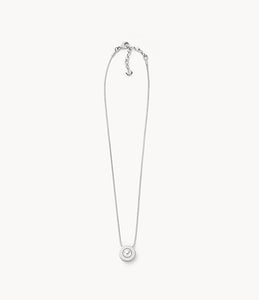 Skagen Agnethe Pearl Silver-Tone Pendant Necklace SKJ0792040