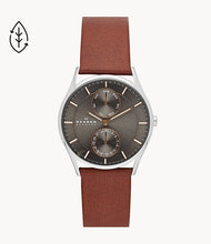 Carica l&#39;immagine nel visualizzatore di Gallery, Skagen Holst Brown Leather Multifunction Watch SKW6086