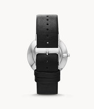 Carica l&#39;immagine nel visualizzatore di Gallery, Skagen Ancher Black Leather Watch SKW6104