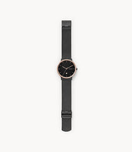 Carica l&#39;immagine nel visualizzatore di Gallery, Skagen Ancher Black Steel-Mesh Watch SKW6296