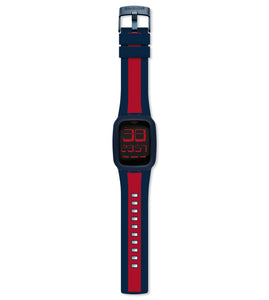 SWATCH TOUCH DARK BLUE & RED SURN101D