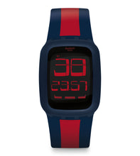 Carica l&#39;immagine nel visualizzatore di Gallery, SWATCH TOUCH DARK BLUE &amp; RED SURN101D