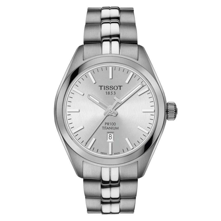 TISSOT PR 100 TITANIUM QUARTZ LADY T1012104403100