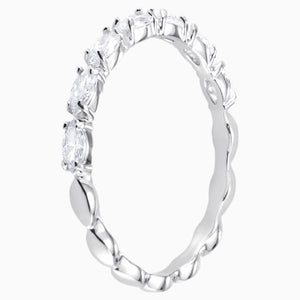 SWAROVSKI ANELLO VITTORE MARQUISE, BIANCO, PLACCATO RODIO (58M)