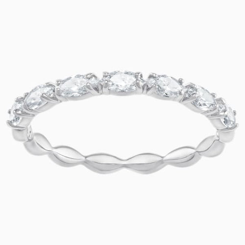 SWAROVSKI ANELLO VITTORE MARQUISE, BIANCO, PLACCATO RODIO (58M)