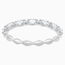 Carica l&#39;immagine nel visualizzatore di Gallery, SWAROVSKI ANELLO VITTORE MARQUISE, BIANCO, PLACCATO RODIO (52M)