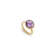Carica l&#39;immagine nel visualizzatore di Gallery, 18K Yellow Gold Amethyst Medium Stackable Ring AB586 AT01